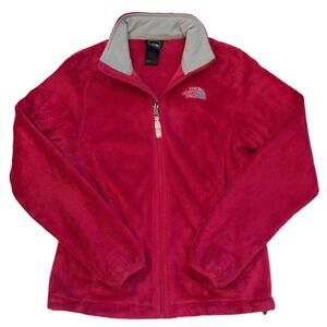 The North Face Osito Jacket Womens Sz Small Pink Fuchsia Fuzzy Fleece Full Zip